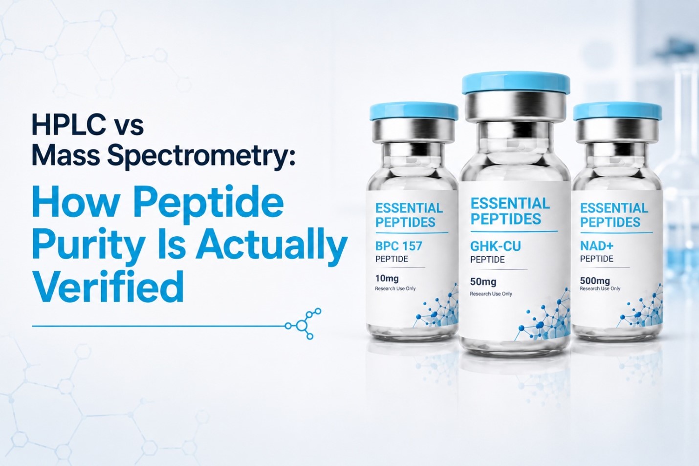 HPLC vs Mass Spectrometry: How Peptide Purity Is Actually Verified