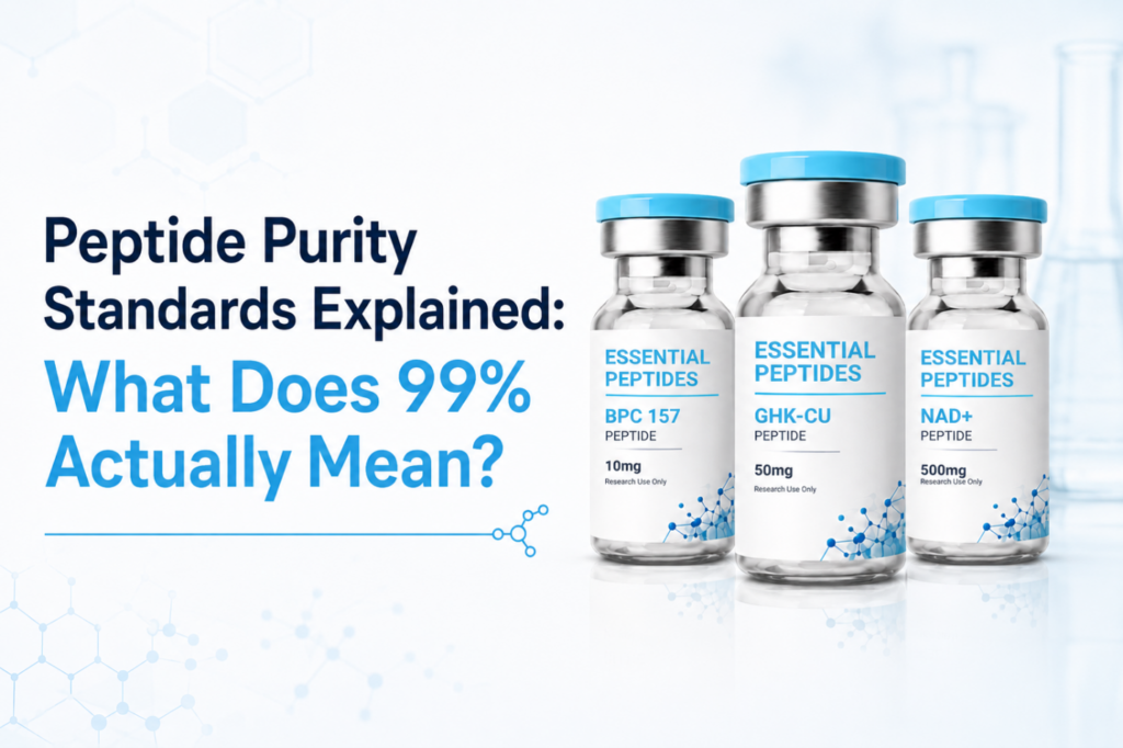 Peptide Purity Standards Explained: What Does 99% Actually Mean?