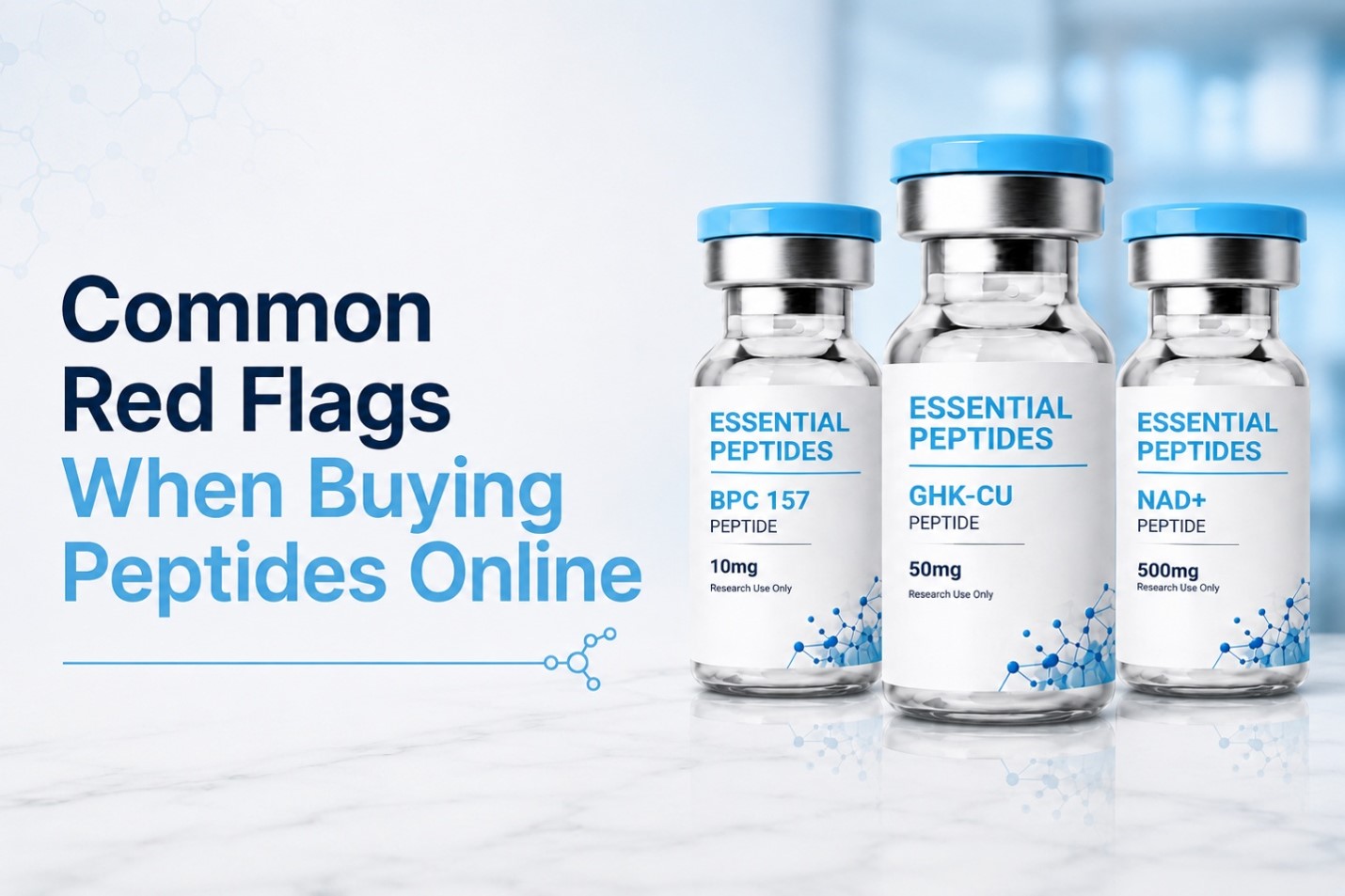 Common Red Flags When Buying Peptides Online